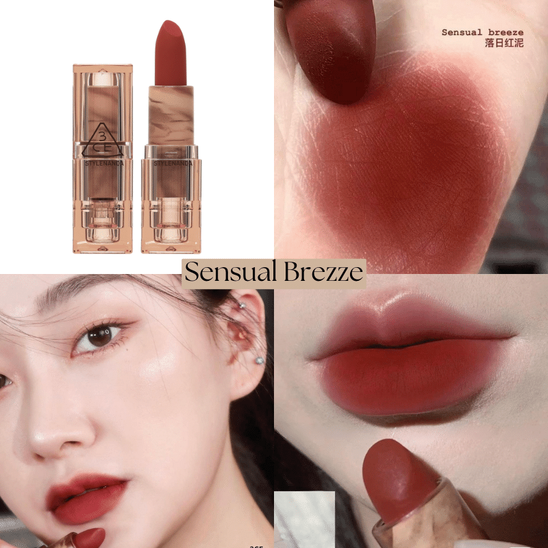 3CE Soft Matte Lipstick Deep Under More Deep Sensual Brezze